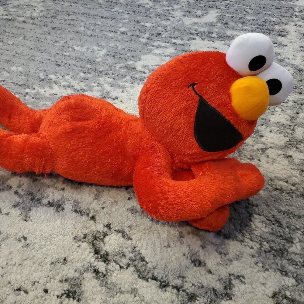 Elmo Large Plush Lying Down - 22 Inches Long